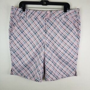 Callaway Shorts Women's‎ 16 Plaid Golf Pink Lady Opti-Dri Shield New Tags